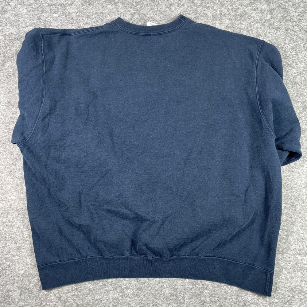 Notre Dame Sweatshirt Mens XXL Navy Champion Fighting Irish Tackle Twill Top - Picture 2 of 9